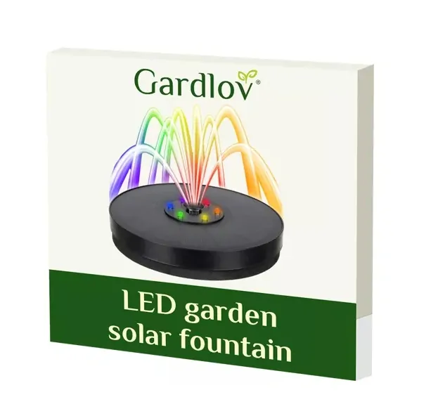 GARDLOV LED SOLÁRNÍ ZAHRADNÍ FONTÁNA