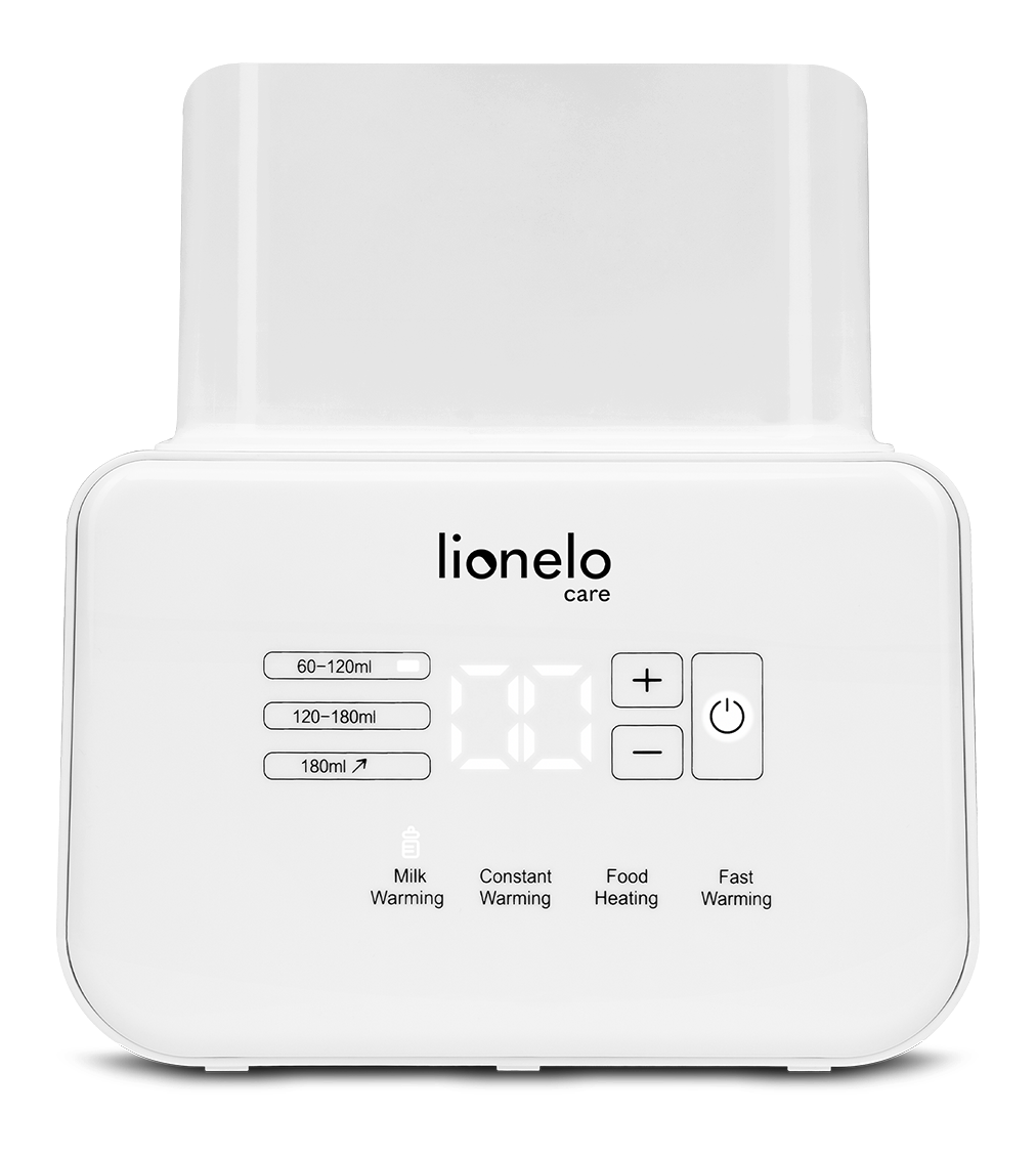LIONELO Dvojitý ohřívač lahví 6v1 Thermup Double White (vhodný pro dvojčata)