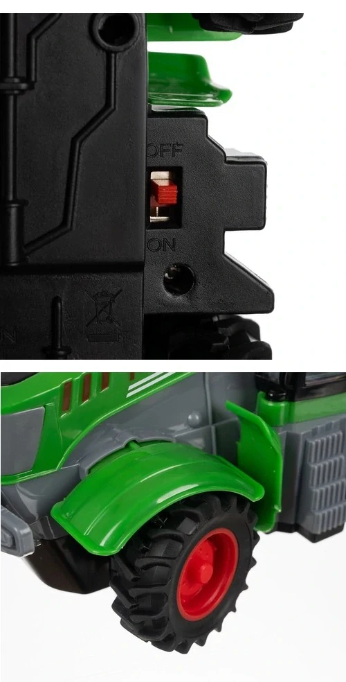 Kruzzel dálkově ovládaný traktor s přívěsem a světly
