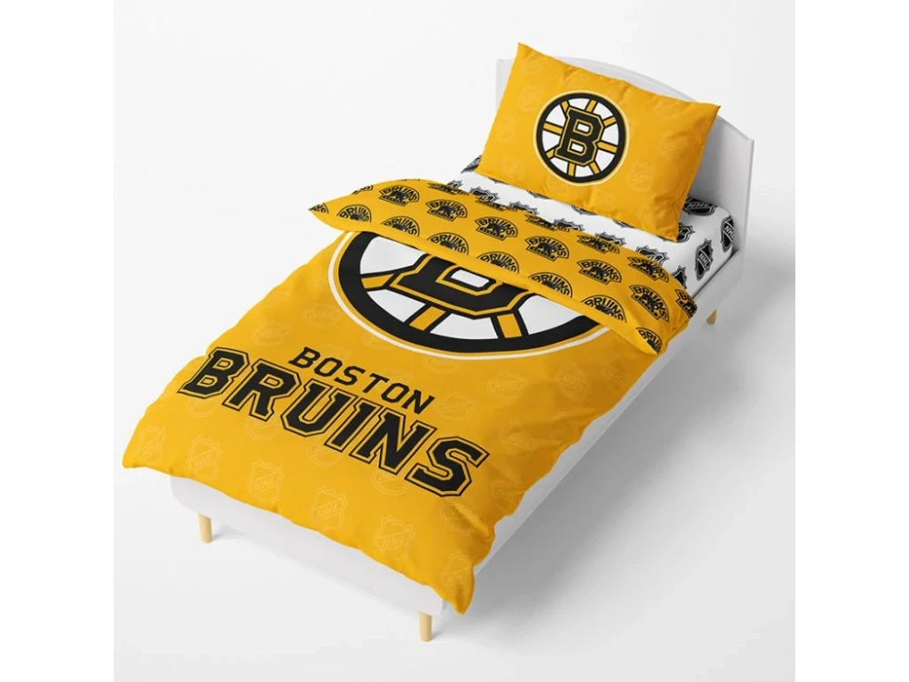 Hokejové povlečení NHL Boston Bruins Shields 140x200,70x90 cm