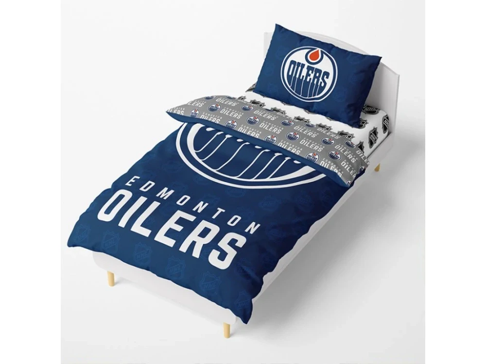  Hokejové povlečení NHL Edmonton Oilers Shields 140x200,70x90 cm