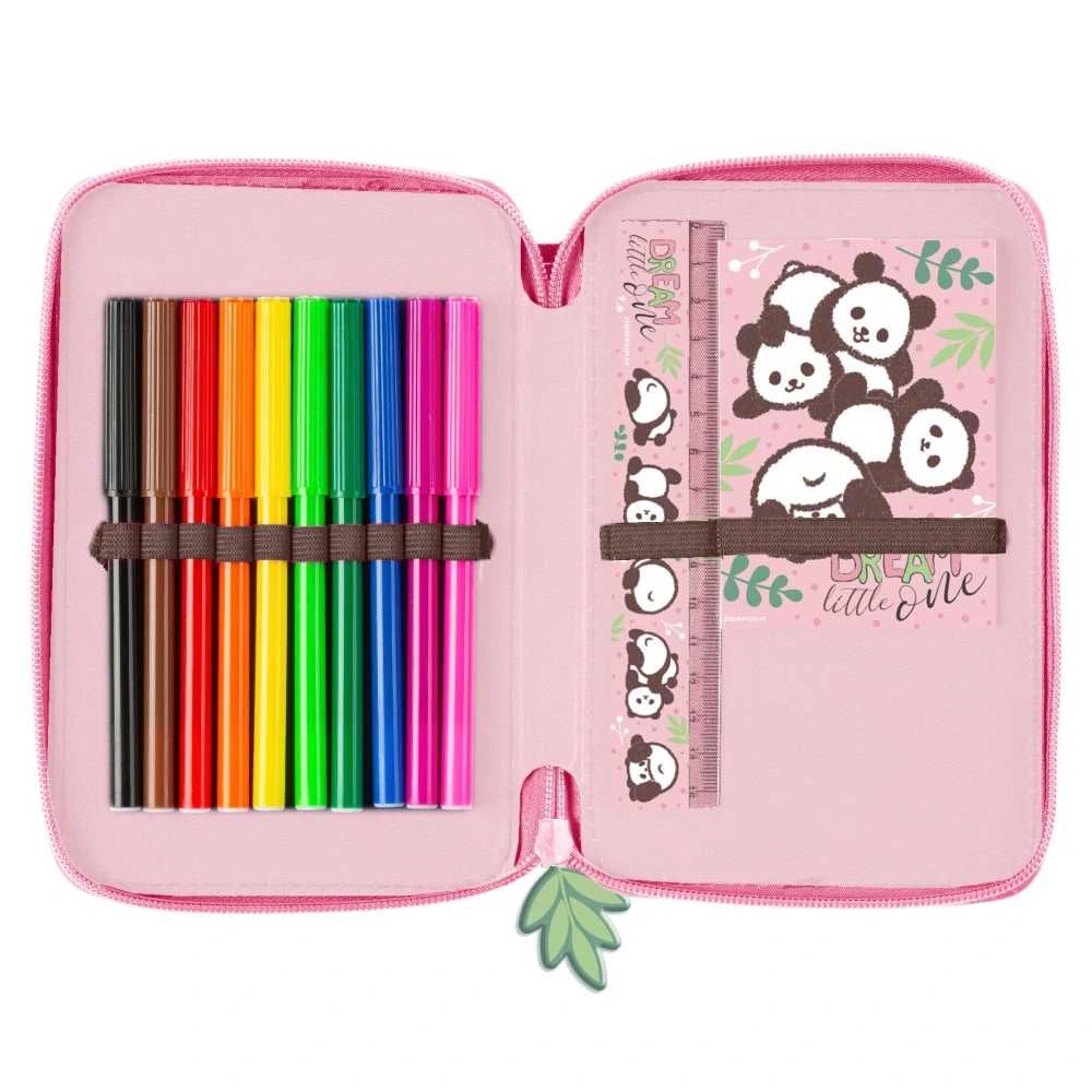 Zvýhodněná školní sada s aktovkou panda 10ks