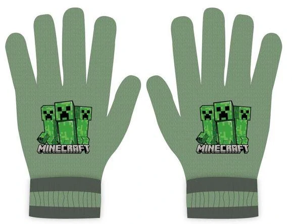 SADA MINECRAFT 3 KS NÁKRČNÍK,RUKAVICE,LEDVINKA