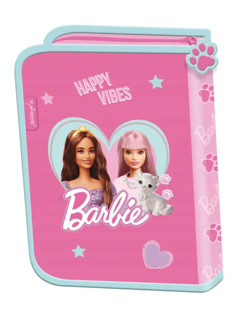 ZVÝHODNĚNÁ ŠKOLNÍ SADA 4KS BARBIE-aktovka,penál,sáček,zástěrka