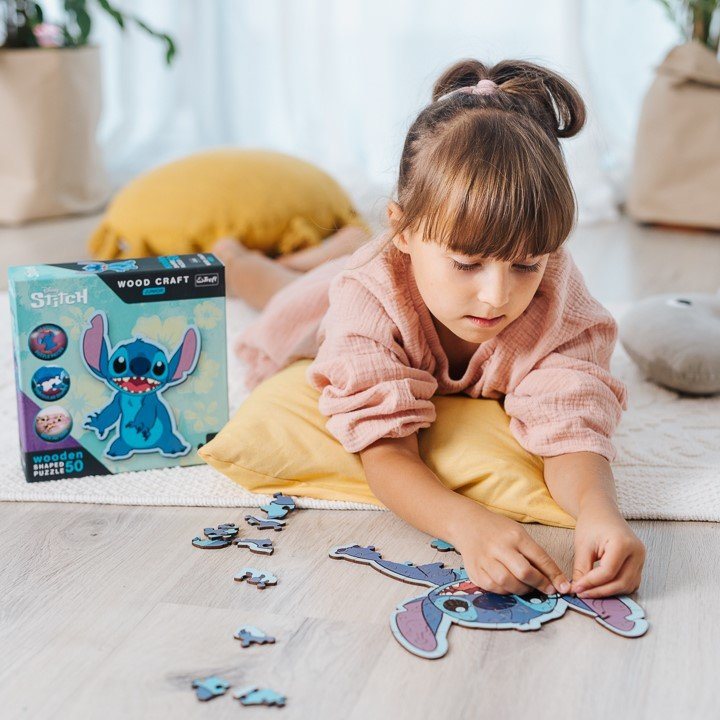TREFL Wood Craft Junior puzzle Lilo & Stitch 50 dílků