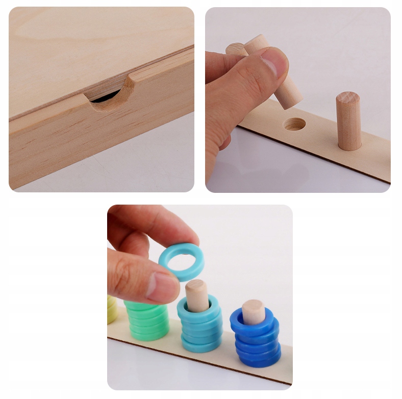 WOODEN TOYS MULTIFUNKČNÍ BOX S MAGNETICKOU TABULÍ