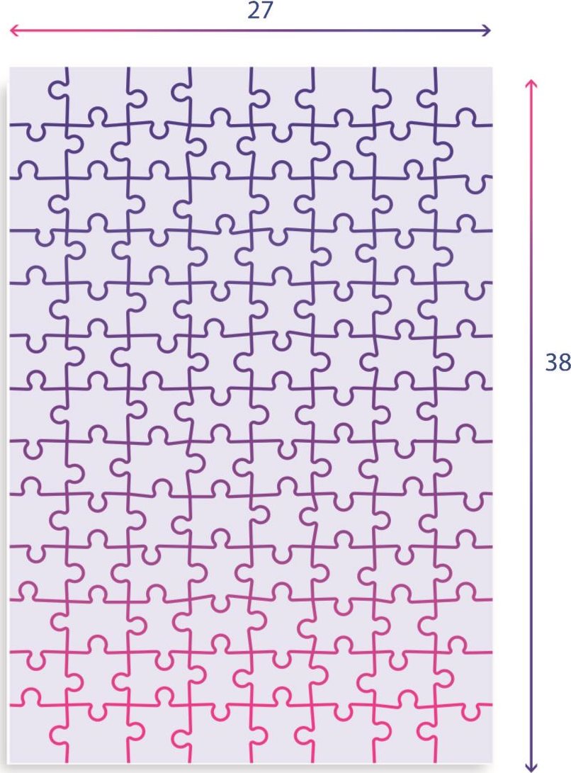  CLEMENTONI Puzzle Stitch 104 dílků