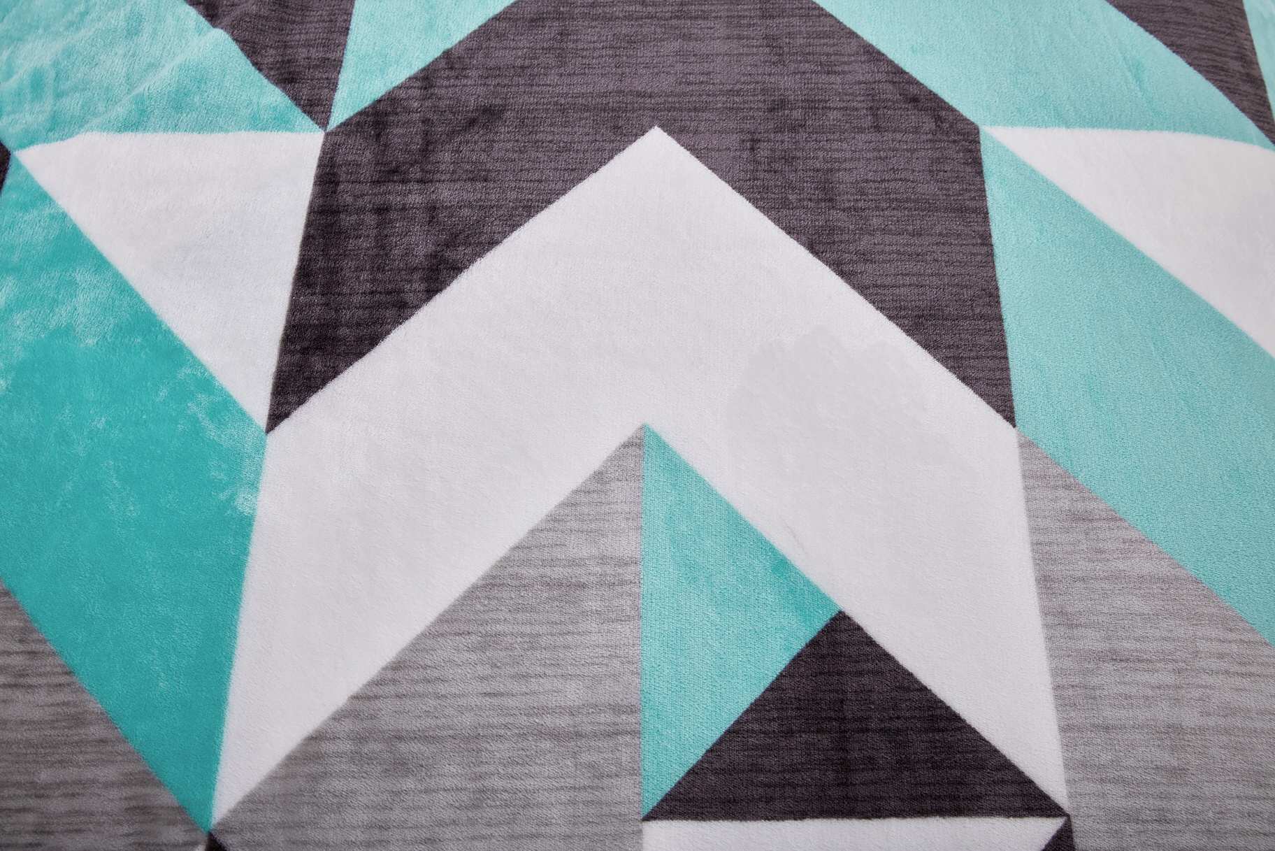 JAHU Povlečení mikroflanel Abstract tyrkys 140x200, 70x90 cm