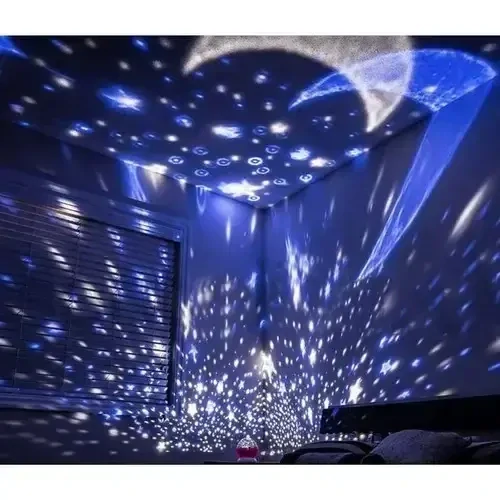 IZOXIS USB LAMPA - PROJEKTOR NOČNÍ OBLOHY RŮŽOVÝ