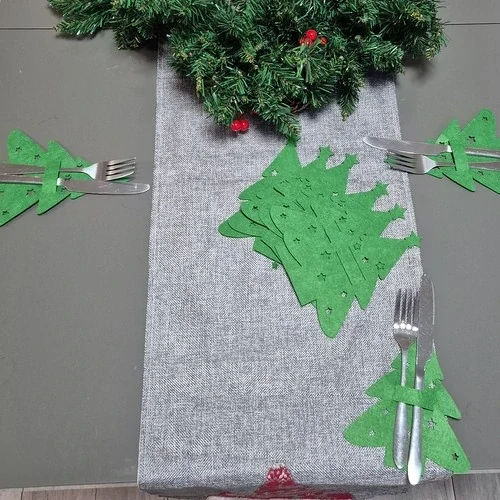 Ruhhy vánoční pouzdro na příbory zelený stromeček sada 12 ks