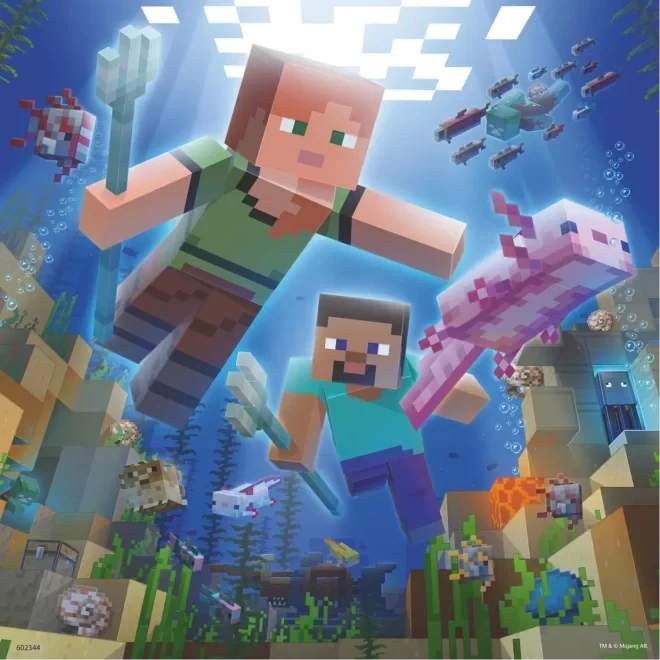 SADA POVLEČENÍ MINECRAFT + PUZZLE