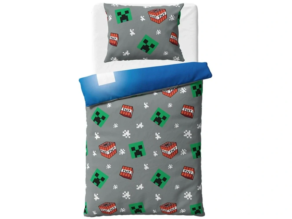 CARBOTEX Dětské povlečení Minecraft Creeper Explode + DÁREK