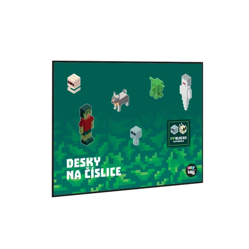 OXYBAG ŠKOLNÍ POTŘEBY PLAYWORD SADA 6KS-kufřík,zástěra,desky na abecedu,desky na číslice,box na sešity A4,A5