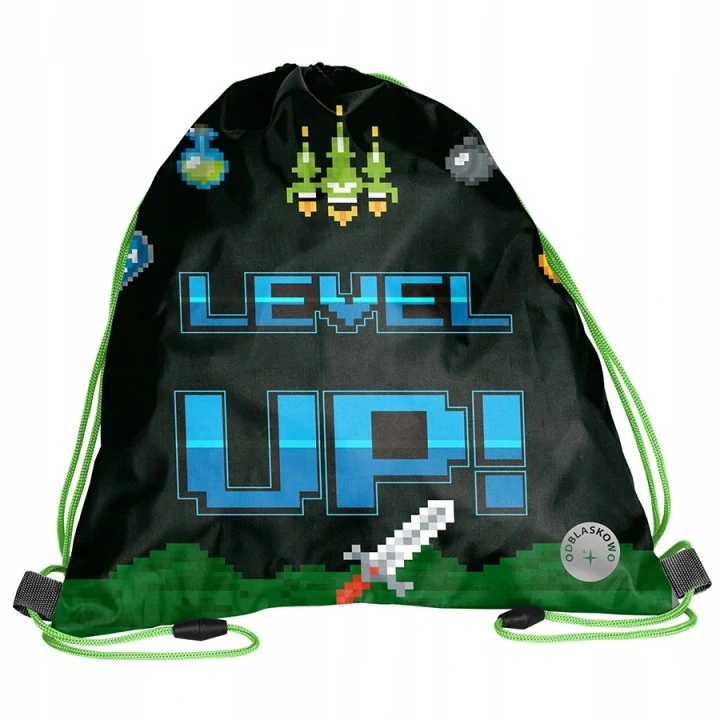 PASO ZVÝHODNĚNÁ ŠKOLNÍ SADA LEVEL UP 5KS-aktovka,penál,sáček,box,lahev