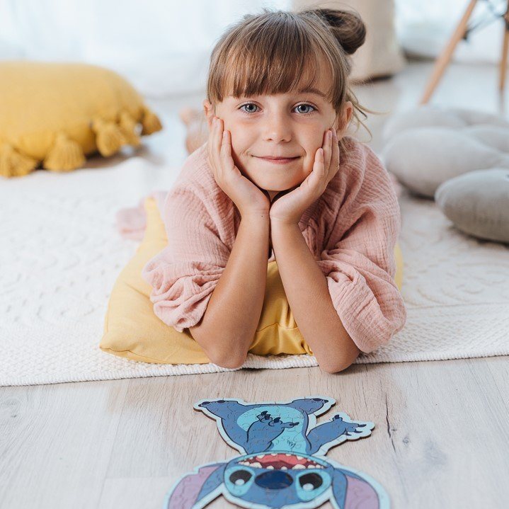 TREFL Wood Craft Junior puzzle Lilo & Stitch 50 dílků
