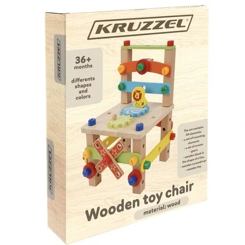 Kruzzel dřevěná montážní židle