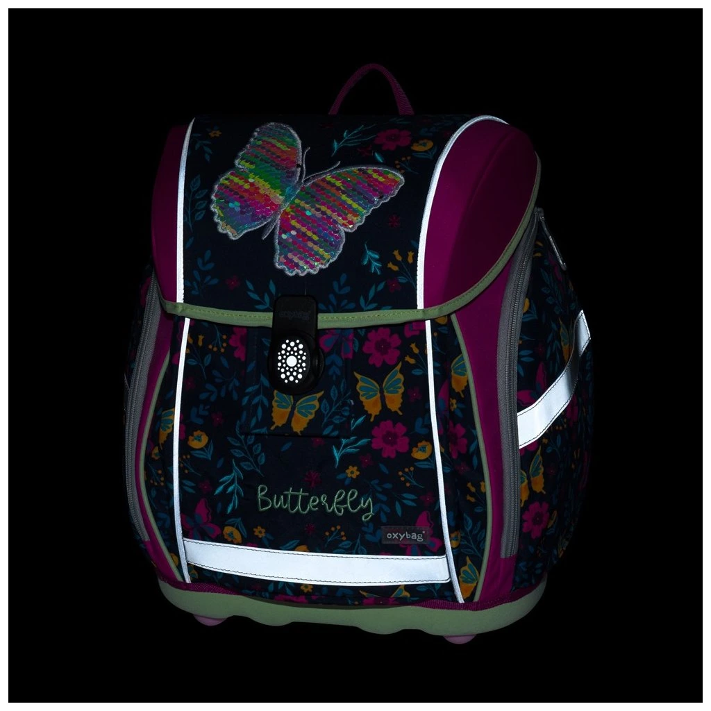 Školní set 8ks PREMIUM LIGHT Motýl 2 s květy