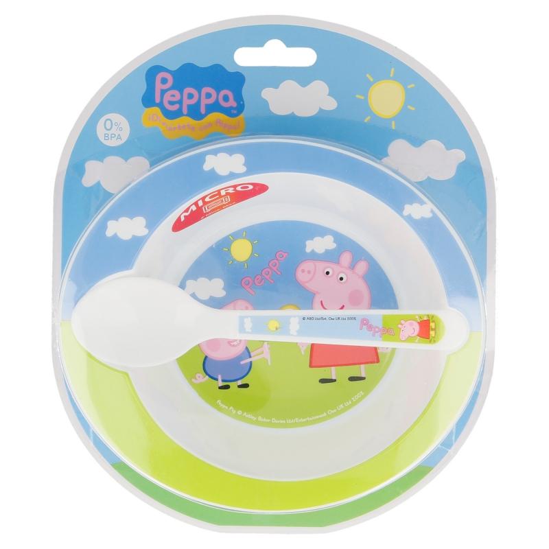 2 - DÍLNÝ PLASTOVÝ SET PEPPA PIG baby, uni