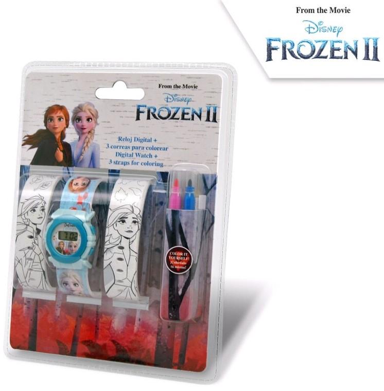 SOUPRAVA HODINKY A PÁSKY K VYBARVENÍ FROZEN, uni