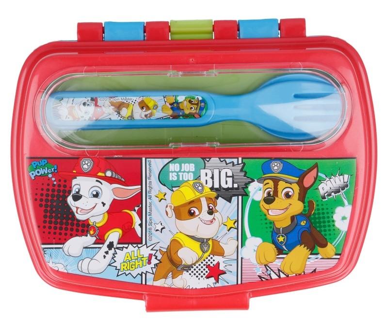 BOX NA SVAČINU S PŘÍBOREM TLAPKOVÁ PATROLA, uni