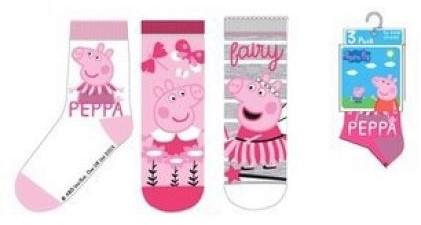 SADA 3 KS PONOŽKY PEPPA PIG, 31-34