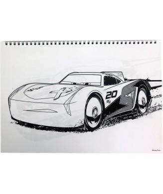 SPIRÁLOVÝ BLOK SE SAMOLEPKAMI CARS, uni