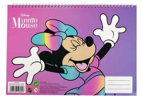 SPIRÁLOVÝ BLOK SE SAMOLEPKAMI MINNIE, uni