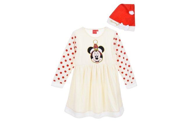 ŠATY  A ČEPICE MINNIE VÁNOCE, 3