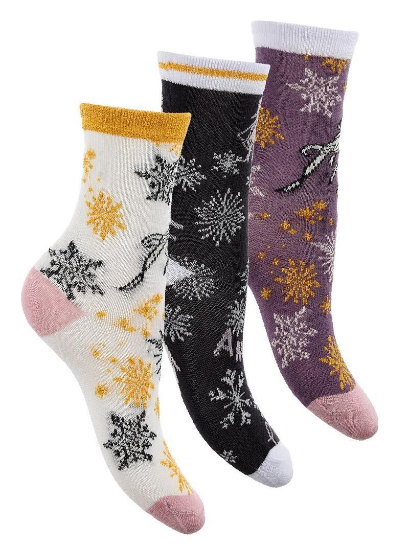 SADA 3 KS PONOŽKY FROZEN, 23-26