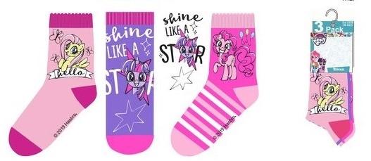 SADA 3 KS PONOŽKY MY LITTLE PONY, 23-26