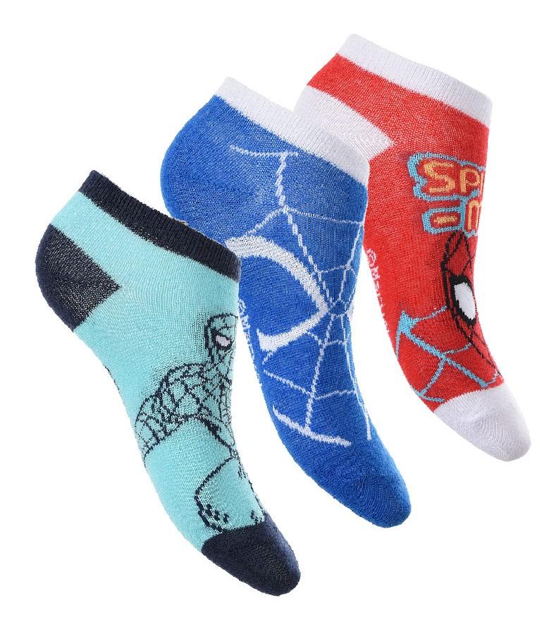 SADA 3 KS PONOŽKY SPIDERMAN, 27-30