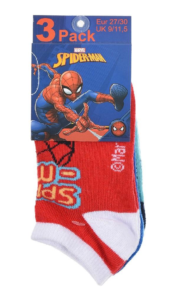 SADA 3 KS PONOŽKY SPIDERMAN, 27-30