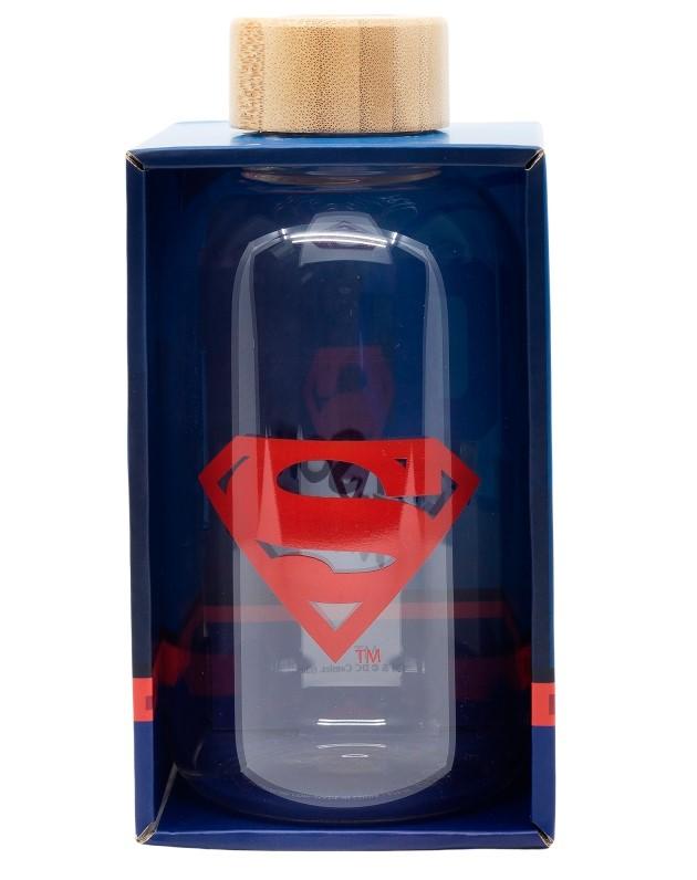 SKLENĚNÁ LÁHEV NA PITÍ SUPERMAN, uni