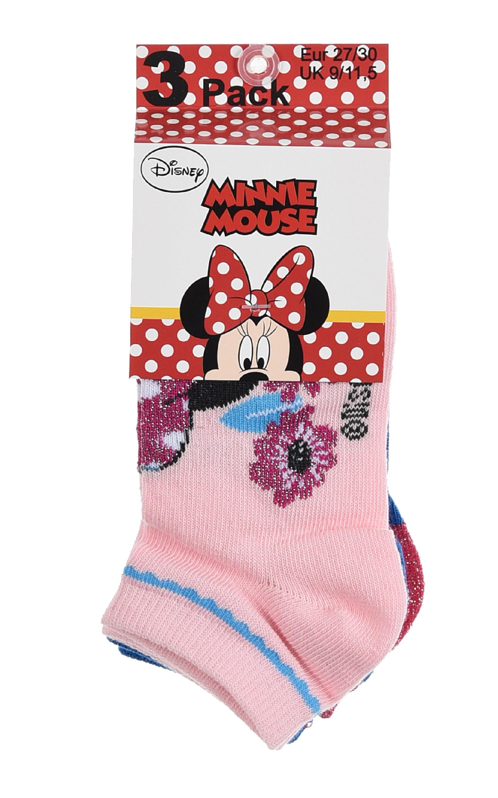 SET 3 KS SADA 3 KS PONOŽKY MINNIE, 23-26,27-30,31-34