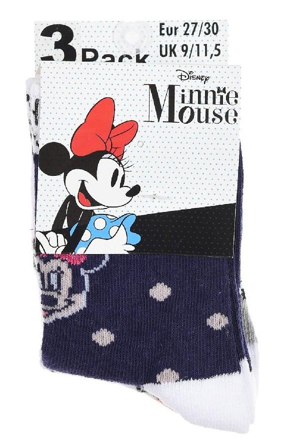 SADA 3 KS PONOŽKY MINNIE, 31-34