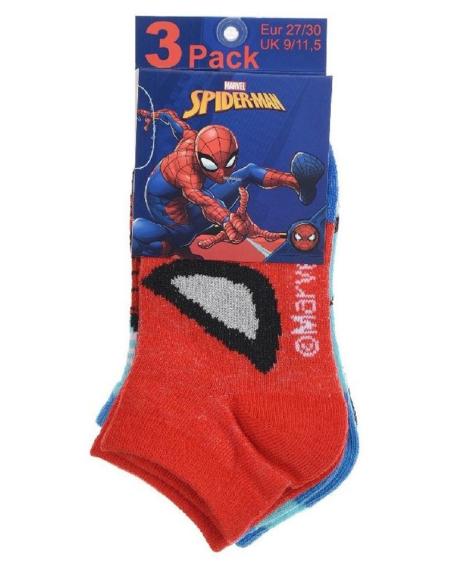 SADA 3 KS PONOŽKY SPIDERMAN, 23-26