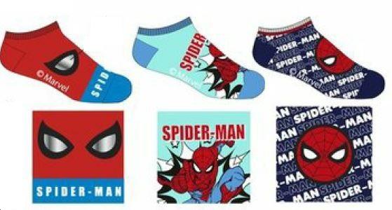 SADA 3 KS PONOŽKY SPIDERMAN, 23-26