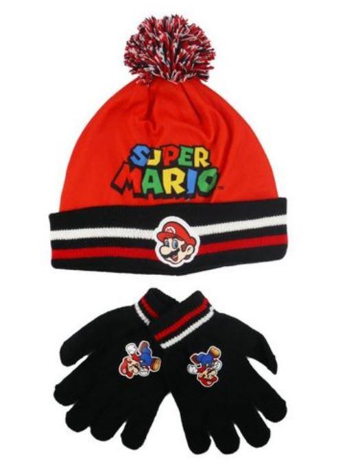 ČEPICE A RUKAVICE SUPER MARIO, 52