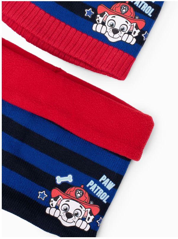 SOUPRAVA ČEPICE  A NÁKRČNÍK TLAPKOVÁ PATROLA, 54