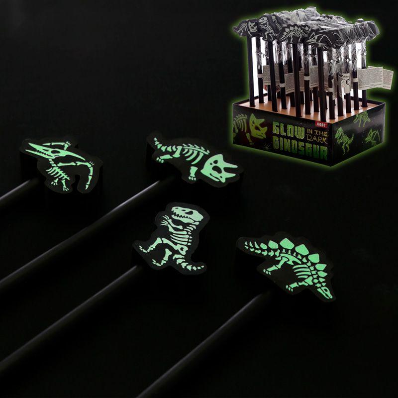 BOX 24 KS TUŽKA DINOSAURUS SE SVÍTÍCÍ GUMOU, box 24 ks