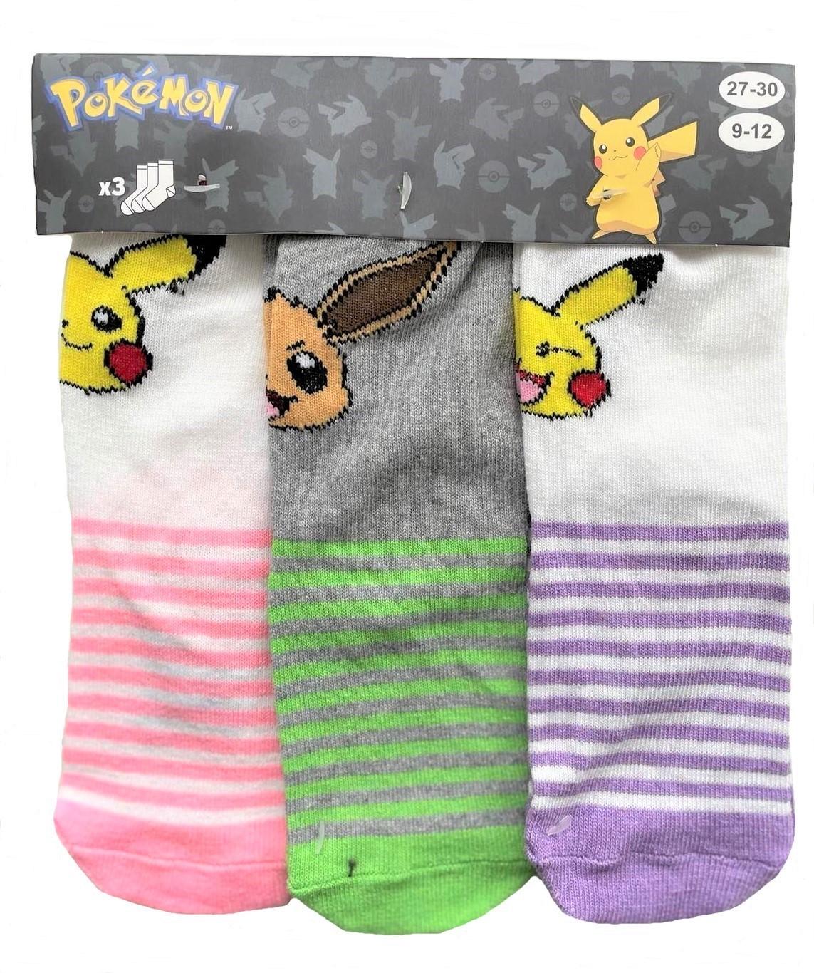SADA 3 KS PONOŽKY POKÉMON, 23-26