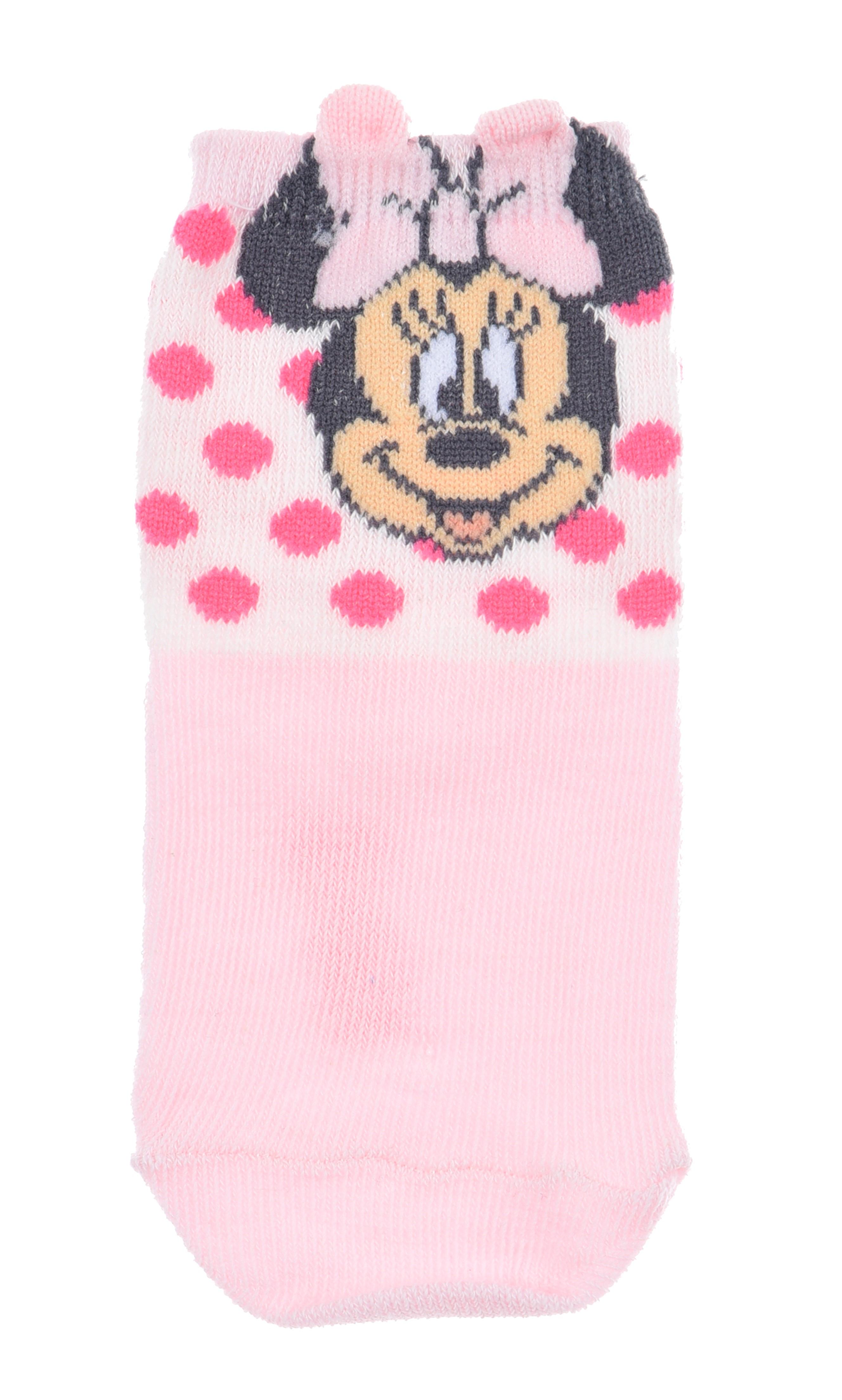 SADA 3 KS PONOŽKY MINNIE, 0-6 m.