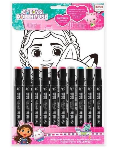 KRESLENÍ  PODLE ČÍSEL GABBYS DOLLHOUSE, uni