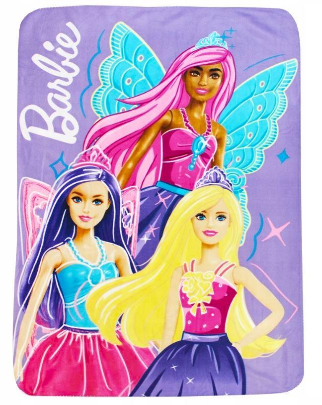 FLÍSOVÁ DEKA BARBIE, uni