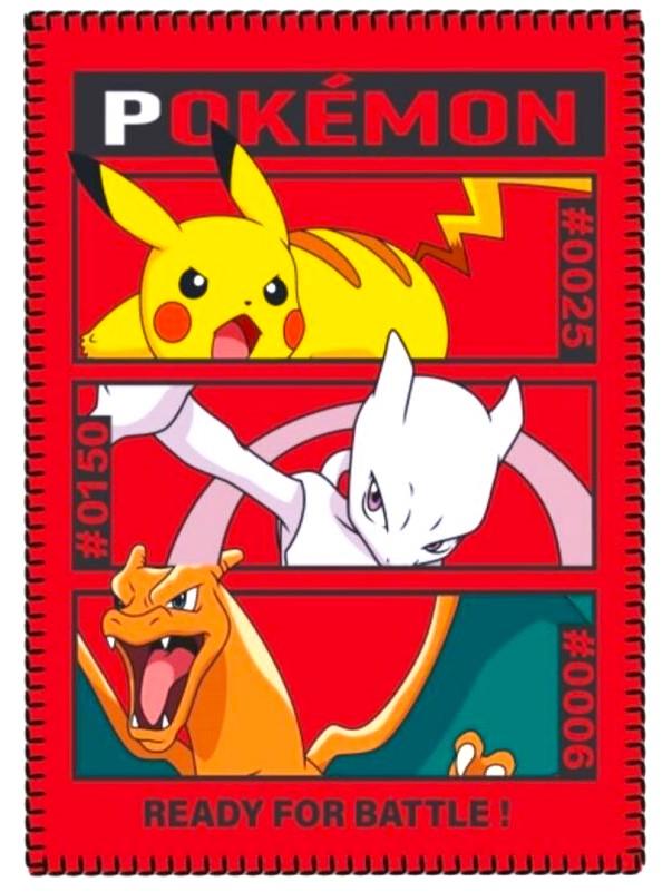 FLÍSOVÁ DEKA POKÉMON, uni