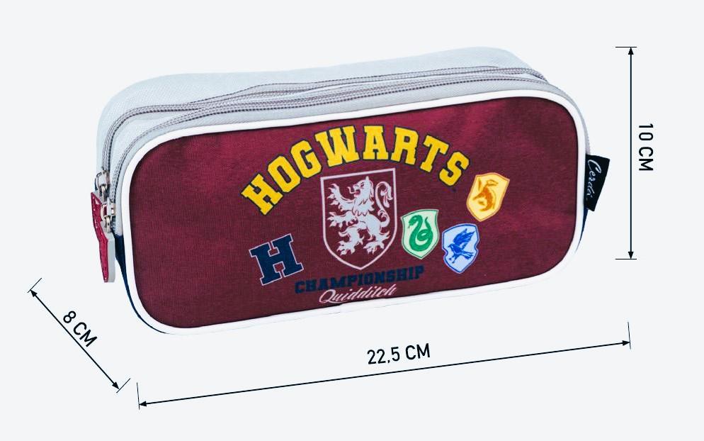 SET 6 KS DVOUKOMOROVÝ POUZDROVÝ PENÁL HARRY POTTER, set 6 ks