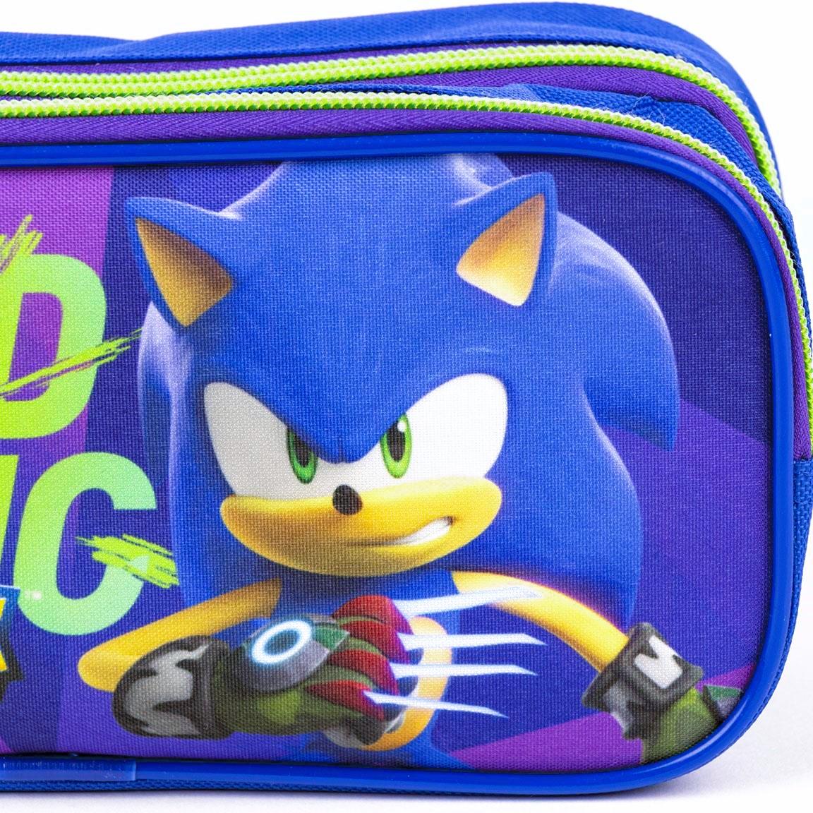 SET 6 KS DVOUKOMOROVÝ POUZDROVÝ PENÁL SONIC, uni