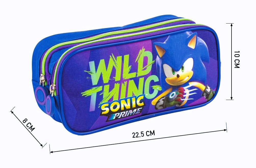 SET 6 KS DVOUKOMOROVÝ POUZDROVÝ PENÁL SONIC, uni
