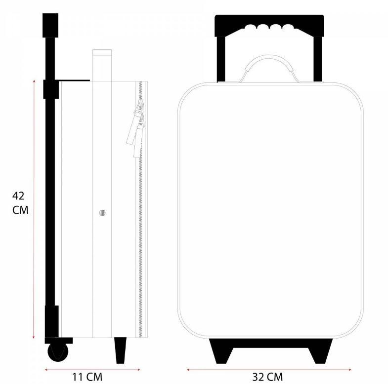 CESTOVNÍ TROLLEY KUFR TLAPKOVÁ PATROLA, uni