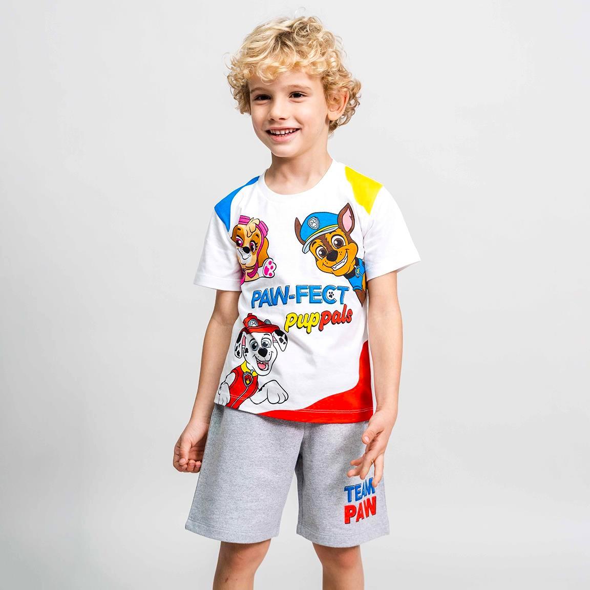 KOMPLET TRIČKO A KRAŤASY TLAPKOVÁ PATROLA, 6